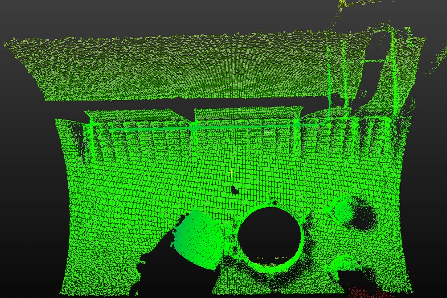 罐口定位点云图